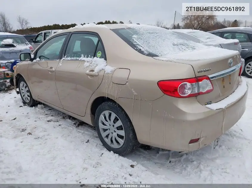 2T1BU4EE5DC961892 2013 Toyota Corolla Le