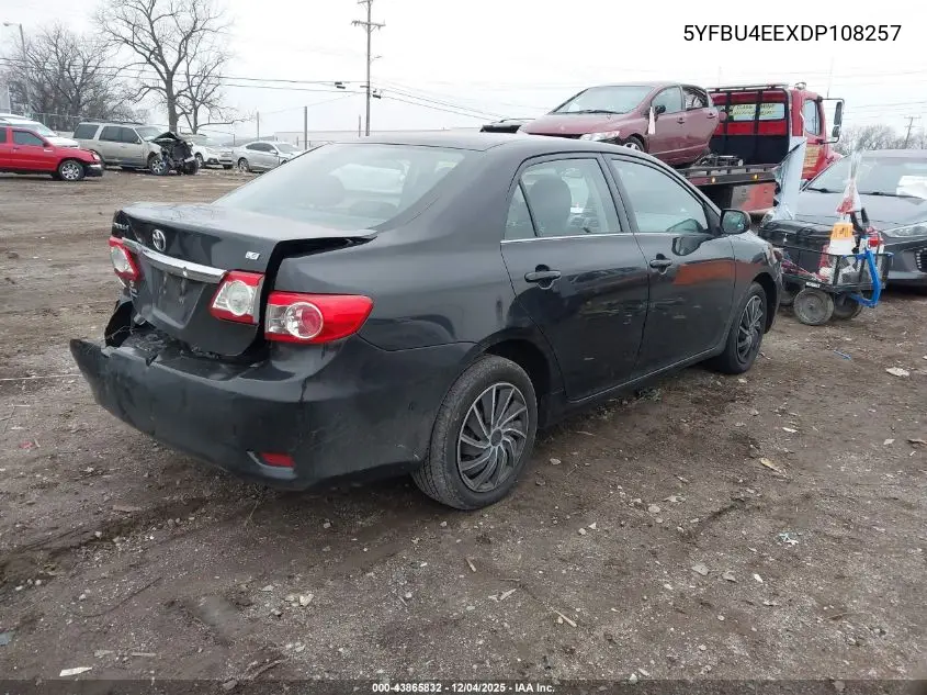 5YFBU4EEXDP108257 2013 Toyota Corolla Le