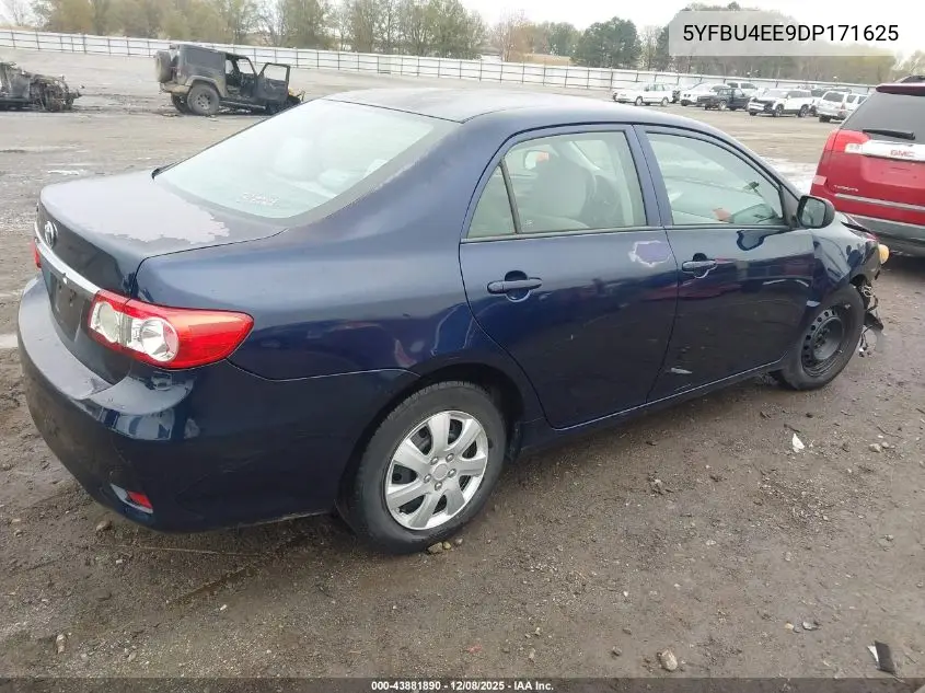 5YFBU4EE9DP171625 2013 Toyota Corolla L