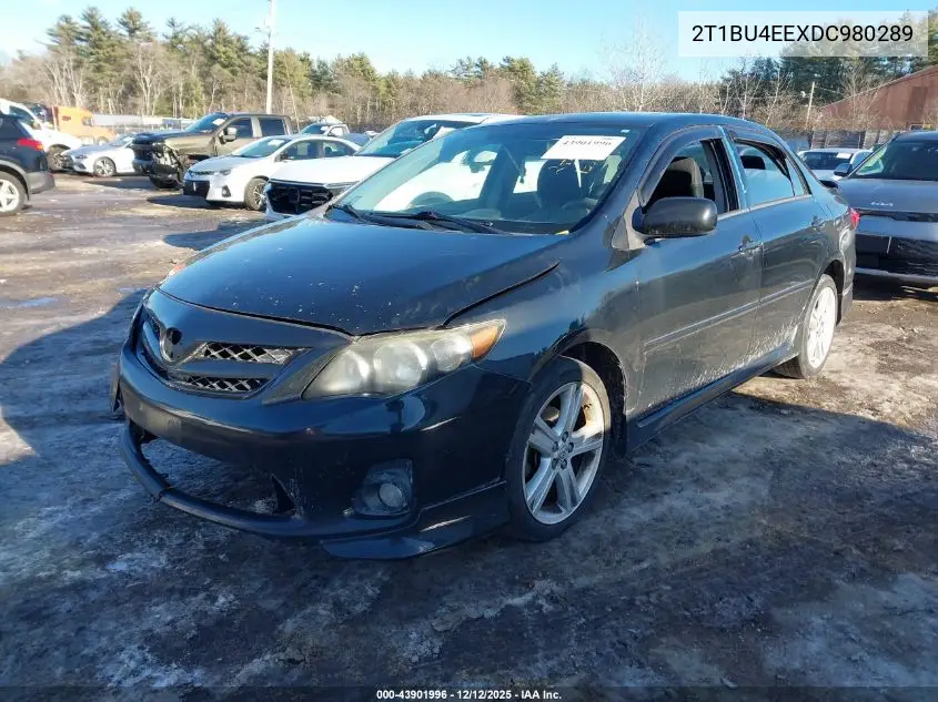2T1BU4EEXDC980289 2013 Toyota Corolla S