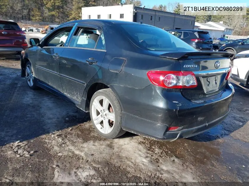 2T1BU4EEXDC980289 2013 Toyota Corolla S