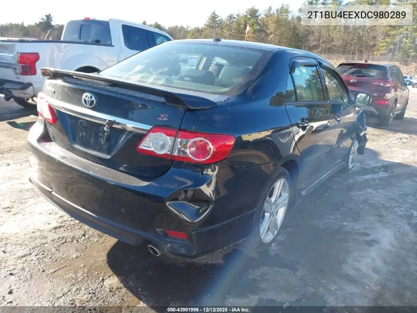 2T1BU4EEXDC980289 2013 Toyota Corolla S