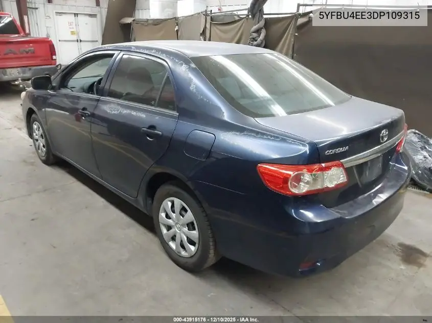 5YFBU4EE3DP109315 2013 Toyota Corolla L