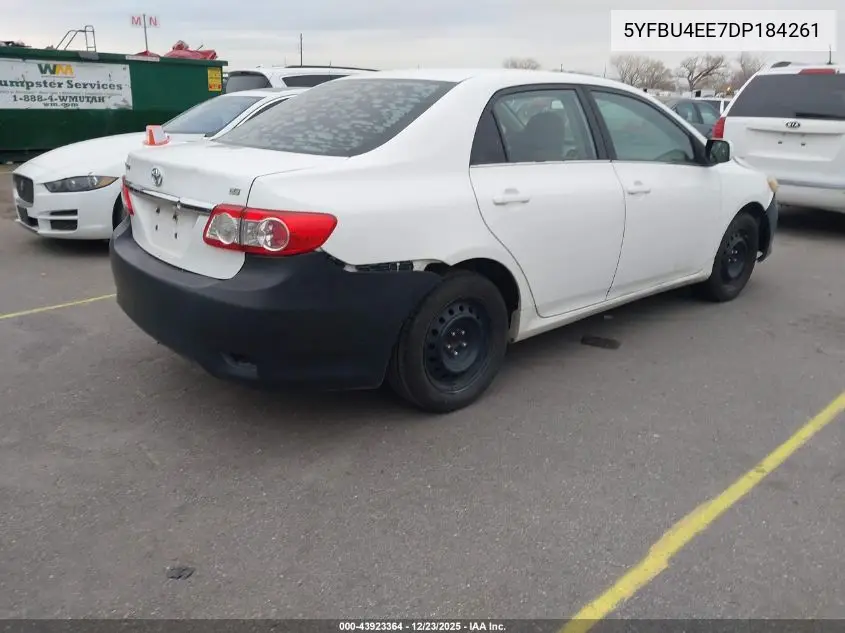 5YFBU4EE7DP184261 2013 Toyota Corolla Le