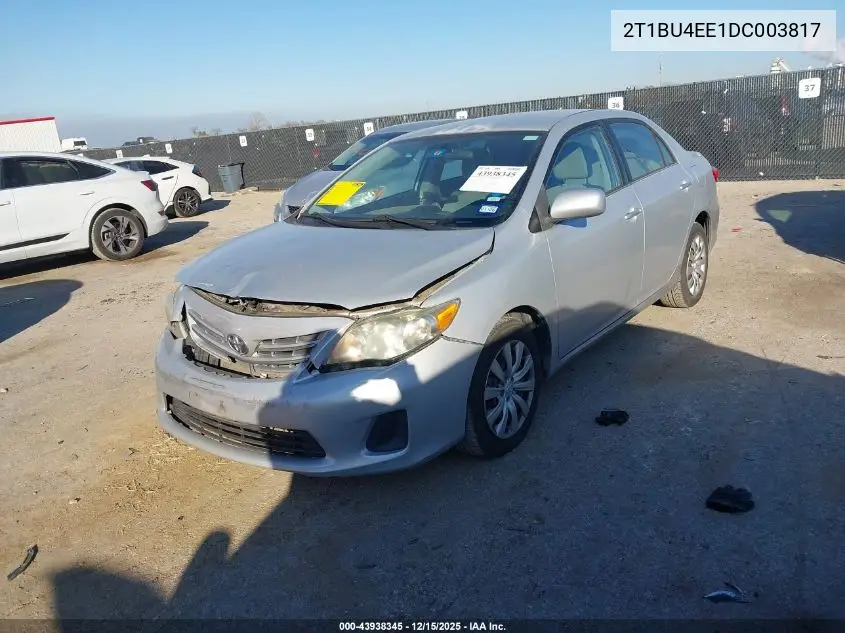 2T1BU4EE1DC003817 2013 Toyota Corolla Le