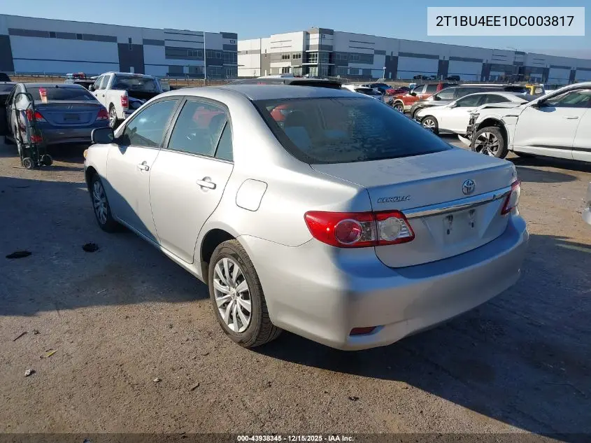 2T1BU4EE1DC003817 2013 Toyota Corolla Le
