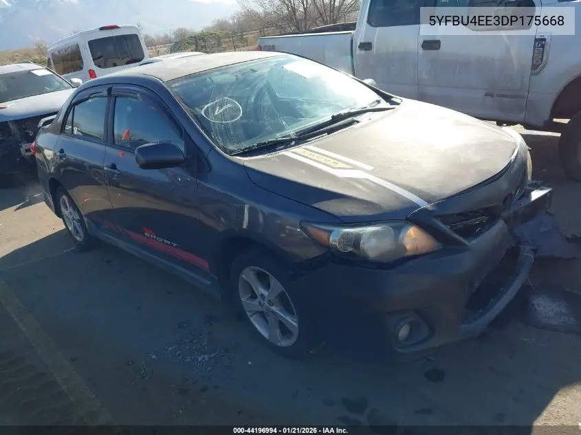 5YFBU4EE3DP175668 2013 Toyota Corolla S