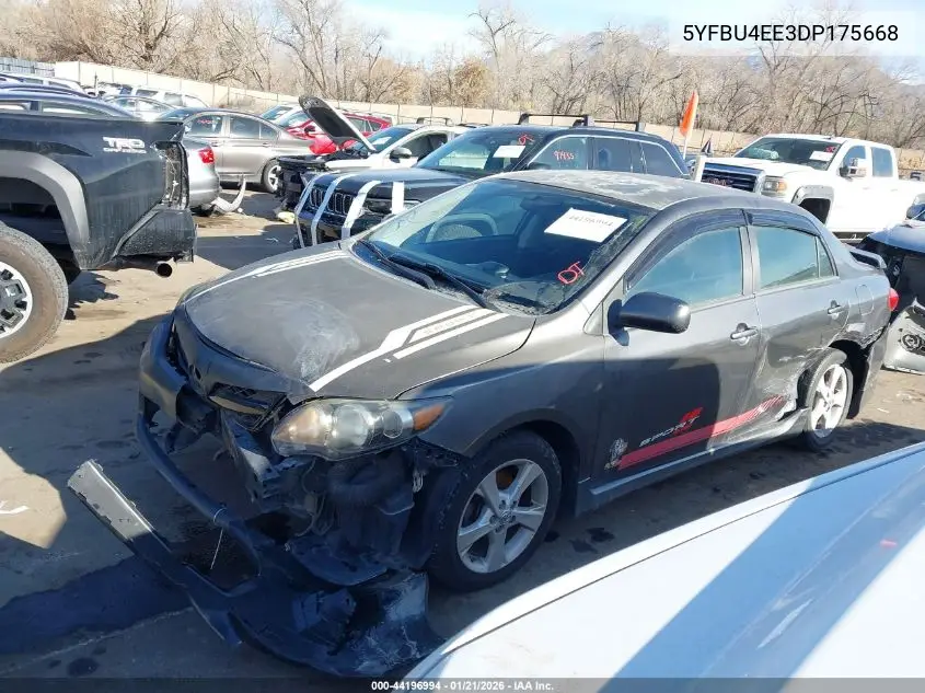 5YFBU4EE3DP175668 2013 Toyota Corolla S