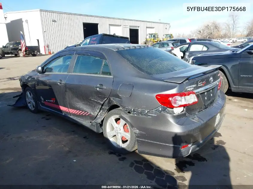 5YFBU4EE3DP175668 2013 Toyota Corolla S