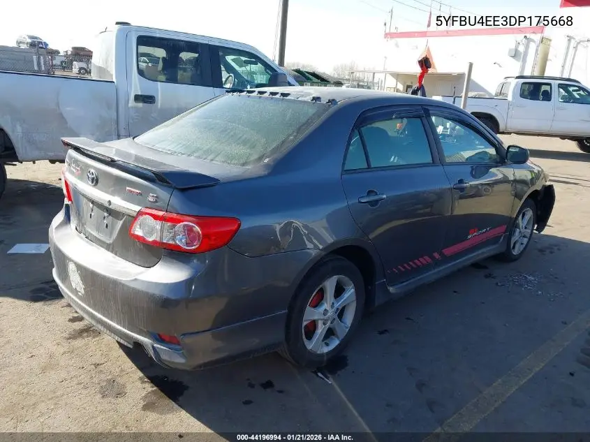 5YFBU4EE3DP175668 2013 Toyota Corolla S