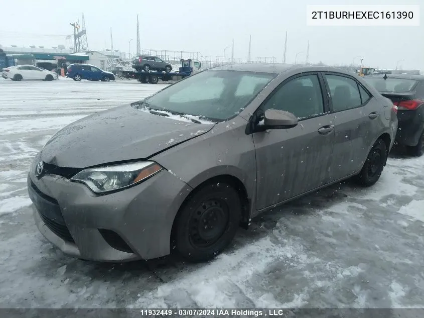 2014 Toyota Corolla VIN: 2T1BURHEXEC161390 Lot: 11932449