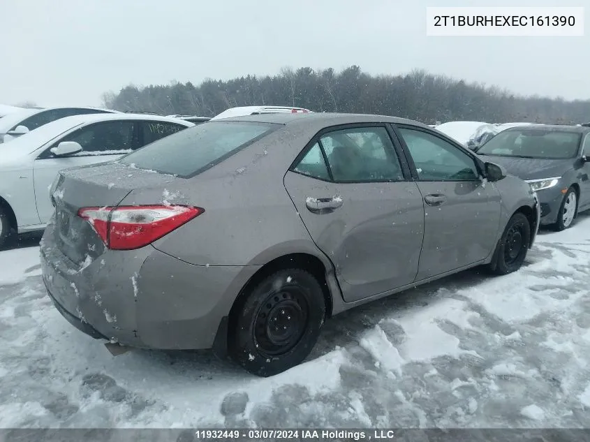 2014 Toyota Corolla VIN: 2T1BURHEXEC161390 Lot: 11932449