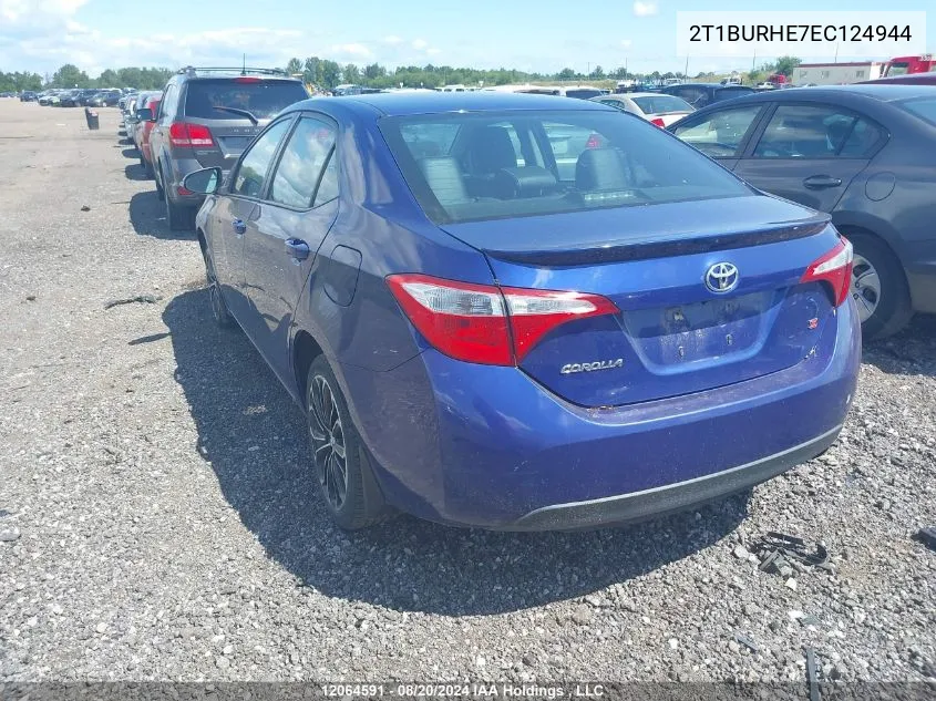 2T1BURHE7EC124944 2014 Toyota Corolla