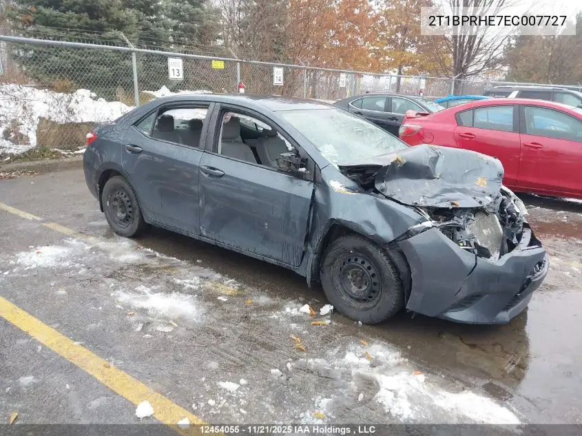 2T1BPRHE7EC007727 2014 Toyota Corolla