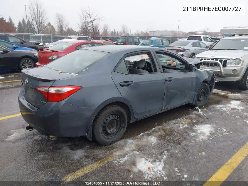 2T1BPRHE7EC007727 2014 Toyota Corolla