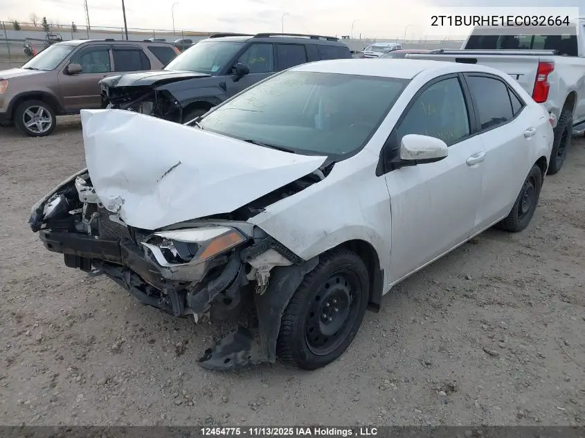 2T1BURHE1EC032664 2014 Toyota Corolla Le