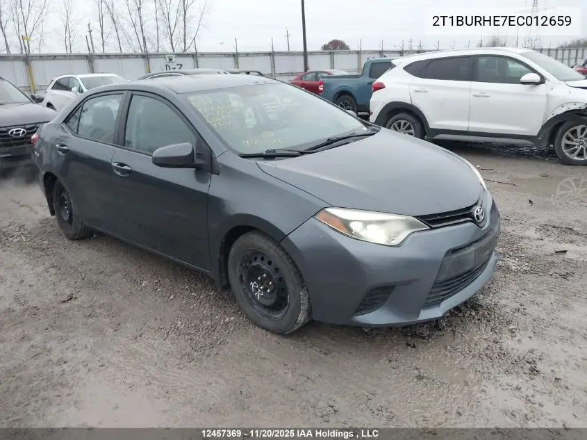 2T1BURHE7EC012659 2014 Toyota Corolla
