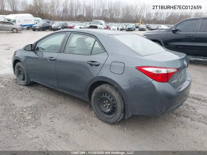 2T1BURHE7EC012659 2014 Toyota Corolla