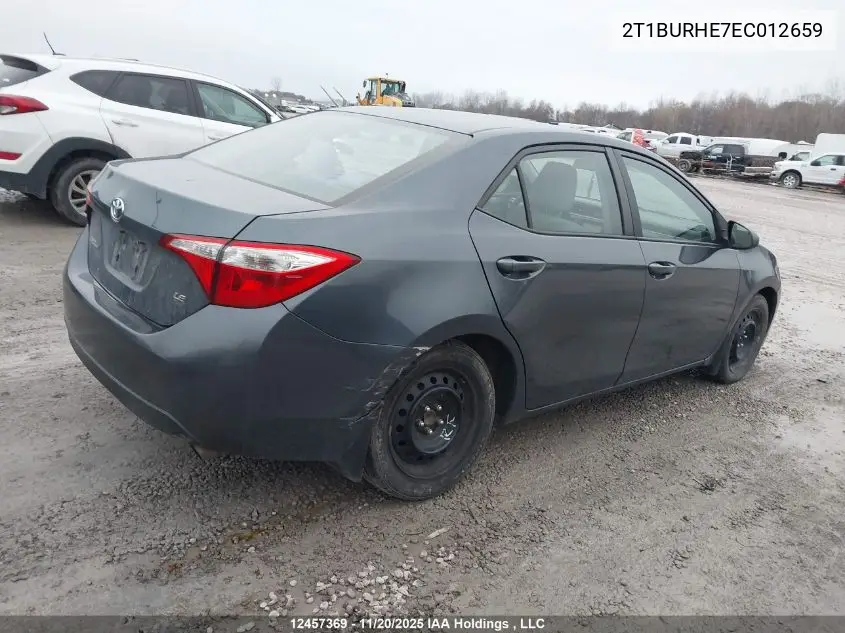2T1BURHE7EC012659 2014 Toyota Corolla