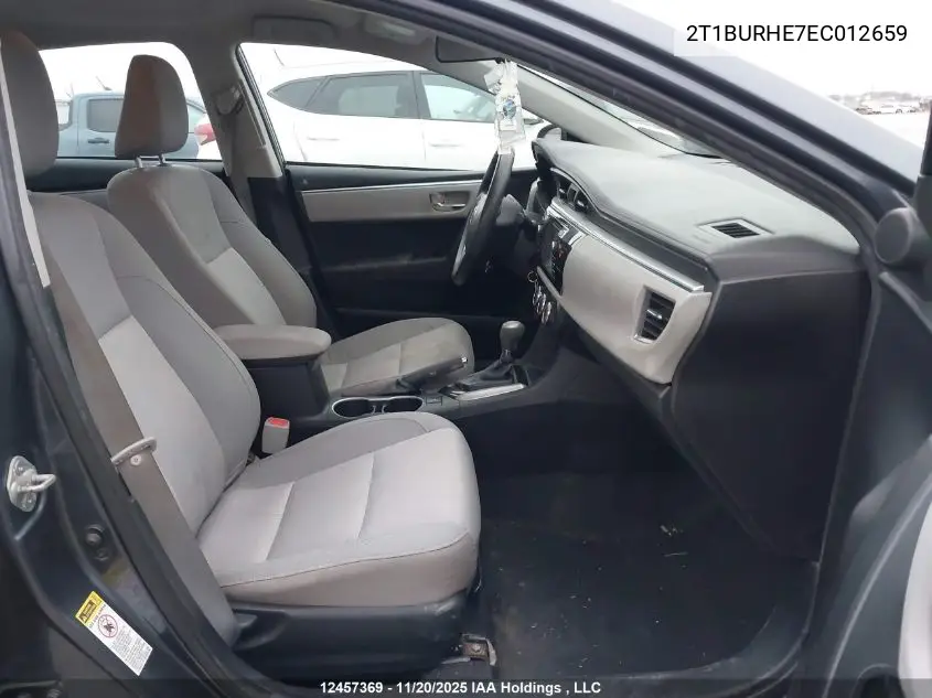 2T1BURHE7EC012659 2014 Toyota Corolla