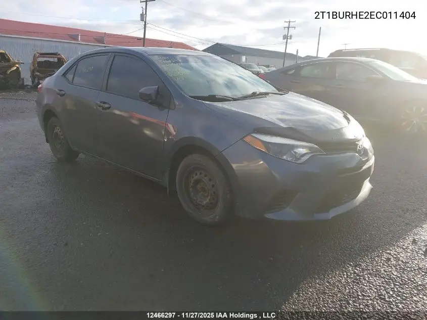 2T1BURHE2EC011404 2014 Toyota Corolla L/Le/Le Pls/Prm/S/S Pls