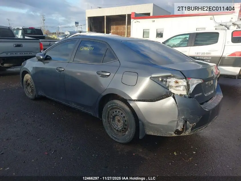 2T1BURHE2EC011404 2014 Toyota Corolla L/Le/Le Pls/Prm/S/S Pls
