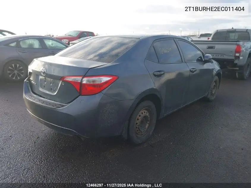 2T1BURHE2EC011404 2014 Toyota Corolla L/Le/Le Pls/Prm/S/S Pls