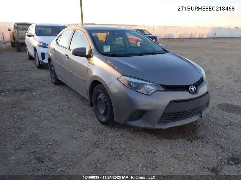 2T1BURHE8EC213468 2014 Toyota Corolla L/Le/Le Pls/Prm/S/S Pls