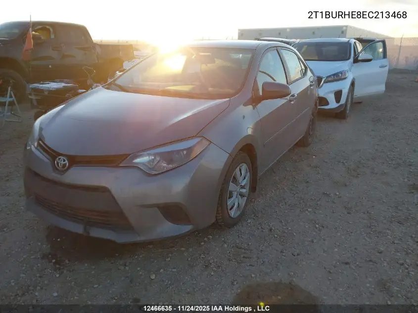 2T1BURHE8EC213468 2014 Toyota Corolla L/Le/Le Pls/Prm/S/S Pls
