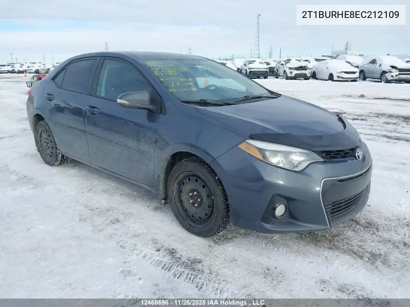 2T1BURHE8EC212109 2014 Toyota Corolla L/Le/Le Pls/Prm/S/S Pls