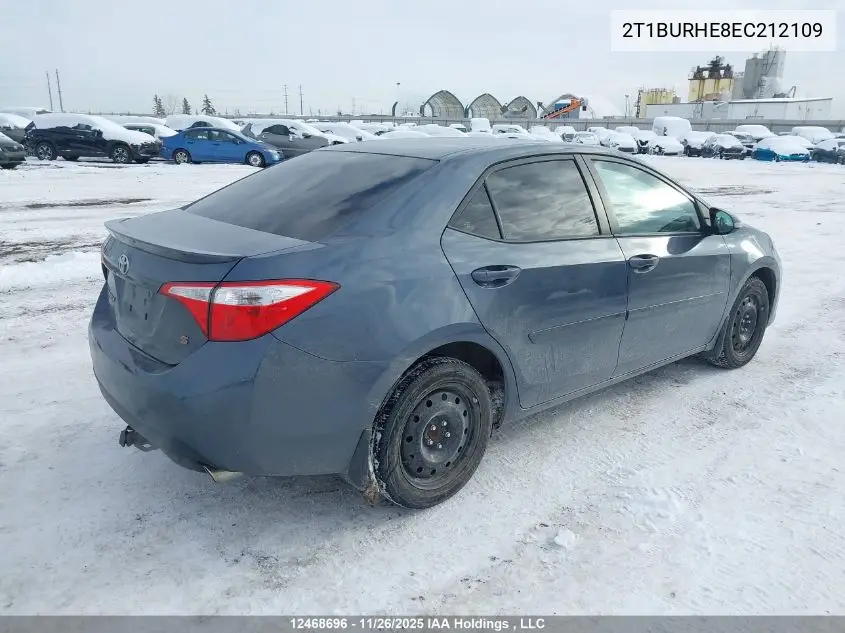 2T1BURHE8EC212109 2014 Toyota Corolla L/Le/Le Pls/Prm/S/S Pls