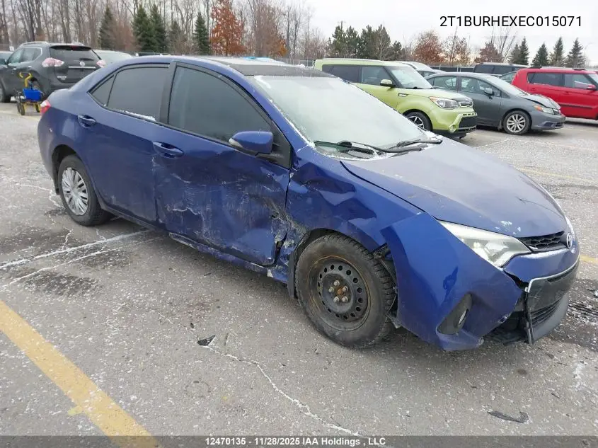 2T1BURHEXEC015071 2014 Toyota Corolla S