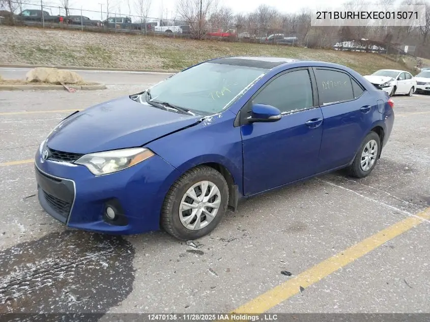 2T1BURHEXEC015071 2014 Toyota Corolla S