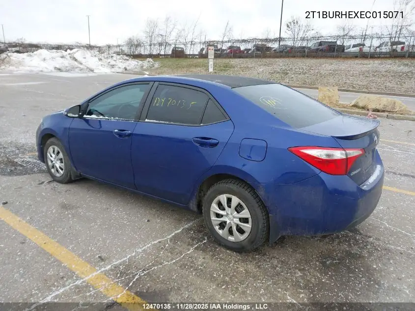 2T1BURHEXEC015071 2014 Toyota Corolla S