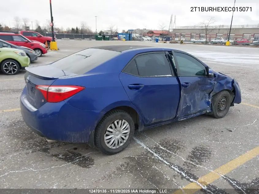 2T1BURHEXEC015071 2014 Toyota Corolla S