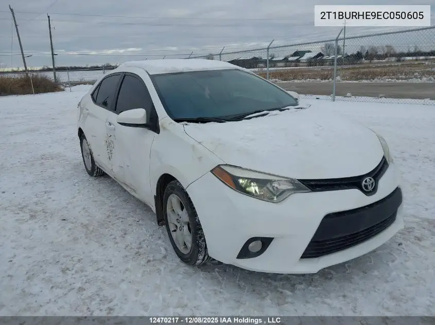 2T1BURHE9EC050605 2014 Toyota Corolla Le