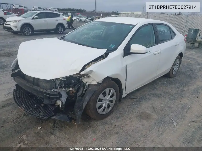 2T1BPRHE7EC027914 2014 Toyota Corolla Eco/Eco Plus/Eco Premium
