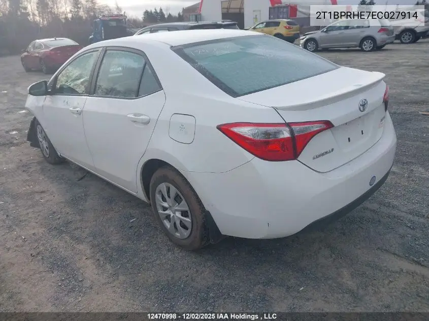 2T1BPRHE7EC027914 2014 Toyota Corolla Eco/Eco Plus/Eco Premium