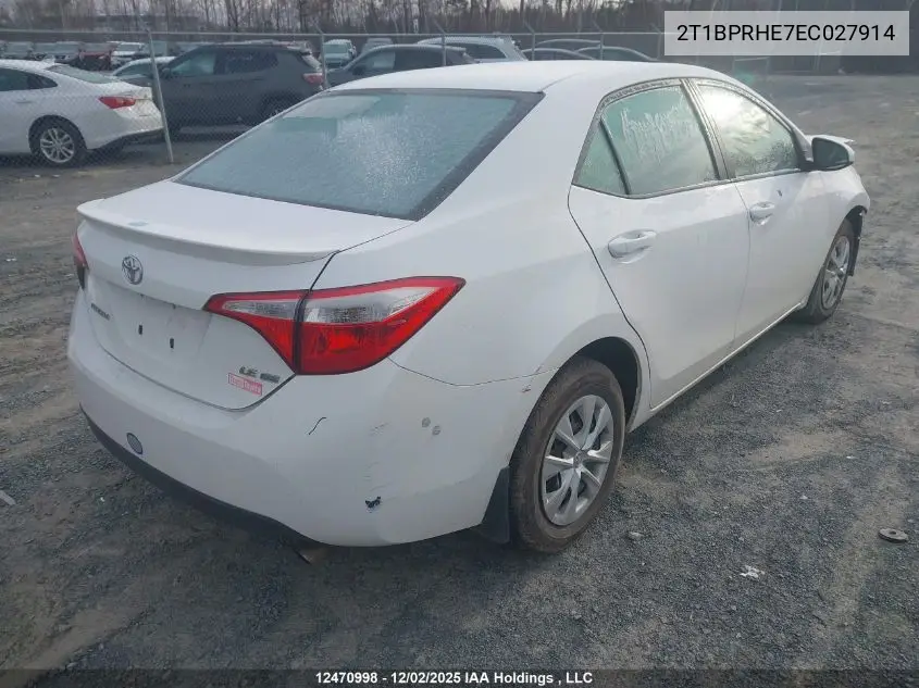 2T1BPRHE7EC027914 2014 Toyota Corolla Eco/Eco Plus/Eco Premium