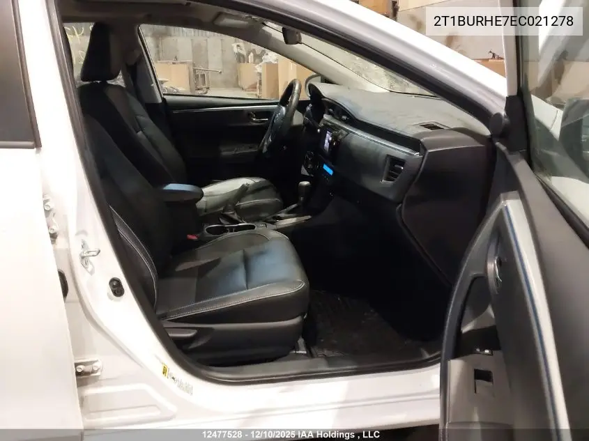 2T1BURHE7EC021278 2014 Toyota Corolla