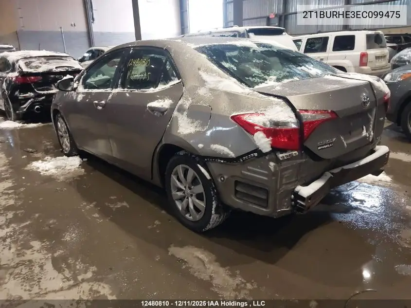 2T1BURHE3EC099475 2014 Toyota Corolla Le