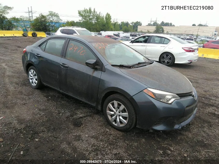 2T1BURHE1EC219080 2014 Toyota Corolla Le