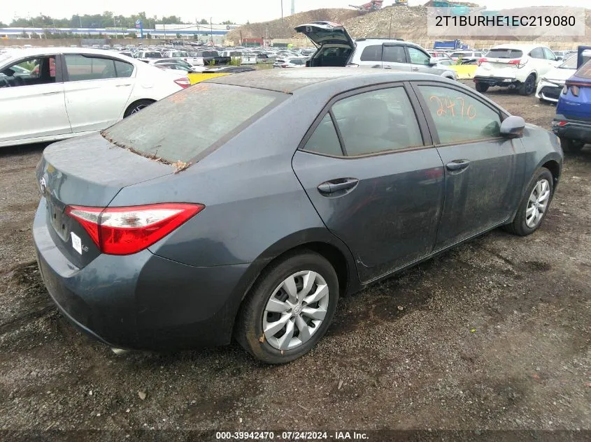 2T1BURHE1EC219080 2014 Toyota Corolla Le