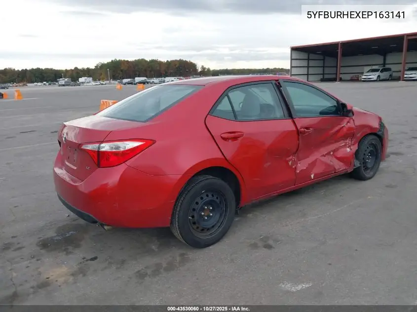 5YFBURHEXEP163141 2014 Toyota Corolla Le