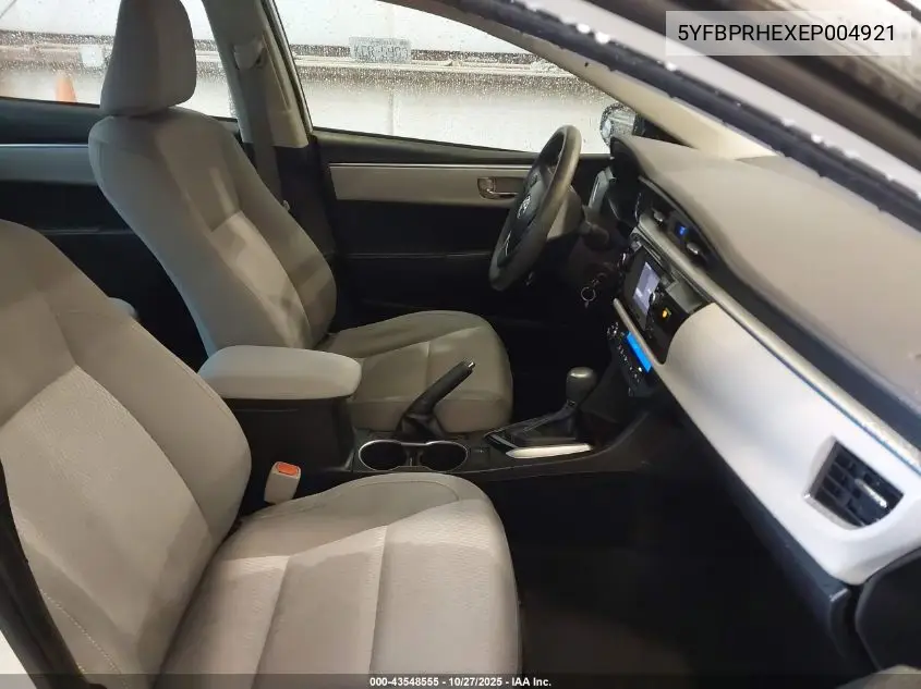 5YFBPRHEXEP004921 2014 Toyota Corolla Le Eco