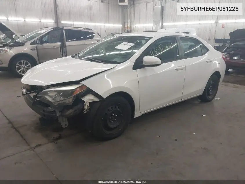 5YFBURHE6EP081228 2014 Toyota Corolla Le
