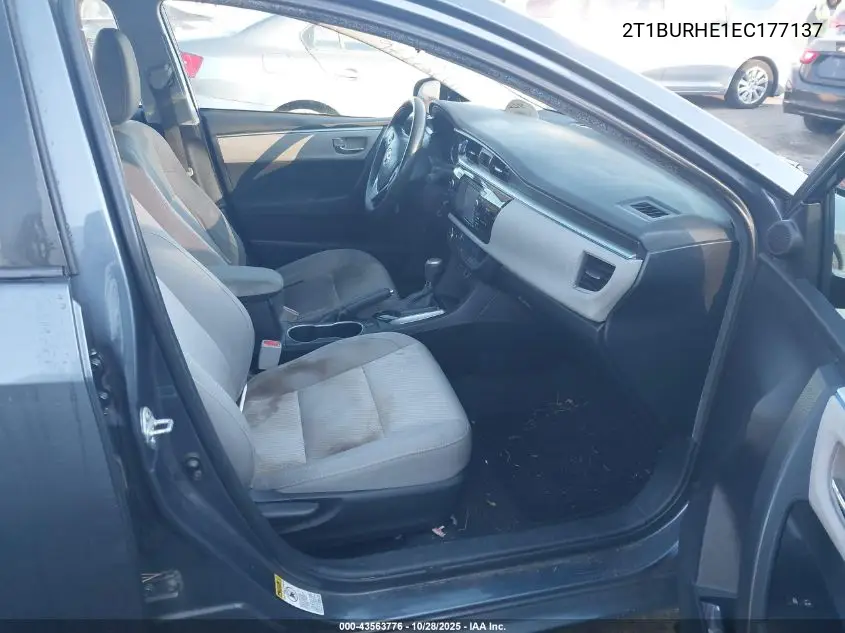 2T1BURHE1EC177137 2014 Toyota Corolla Le