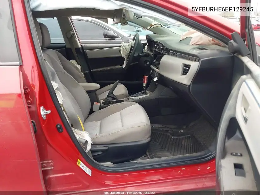 5YFBURHE6EP129245 2014 Toyota Corolla Le