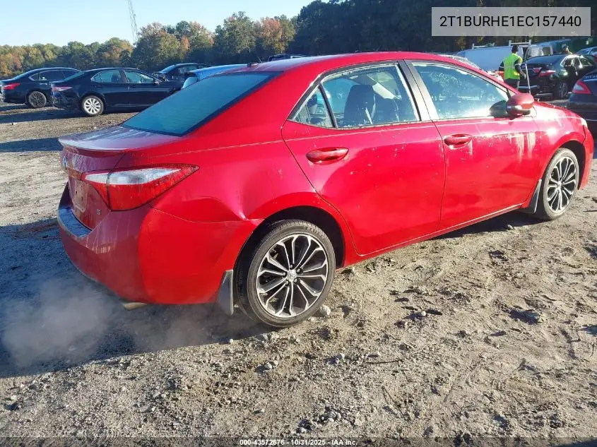 2T1BURHE1EC157440 2014 Toyota Corolla S Plus