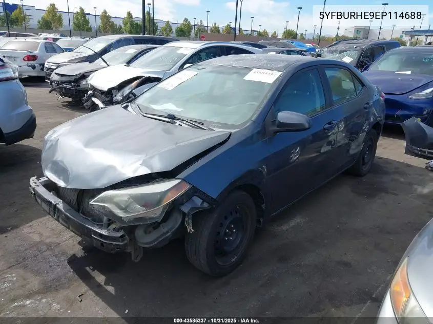 5YFBURHE9EP114688 2014 Toyota Corolla Le